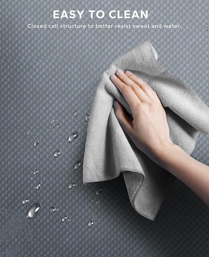 HAPBEAR Extra Large Exercise Mat-7'x5'/6'x8'/6'x9'/6'x10'/6'x12'x8mm(1/3 inch),Non-Slip, Ultra Durable, Thick Workout Mats for Home Gym Flooring Cardio, Yoga Mats for Fitness, High-Density Exercise Mat, Shoes-Friendly