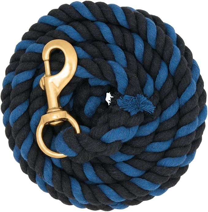 Weaver Equine Performance Lead Rope, Long Horse Lead Rope with Quick Halter Attachment, Soft Comfort Grip, Barn Horse Tack for Daily Use & Showing