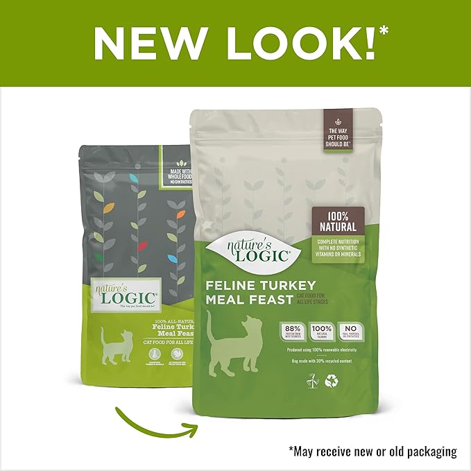 Nature's Logic Turkey Dry Cat Food (1 Pack), 7.7 lb