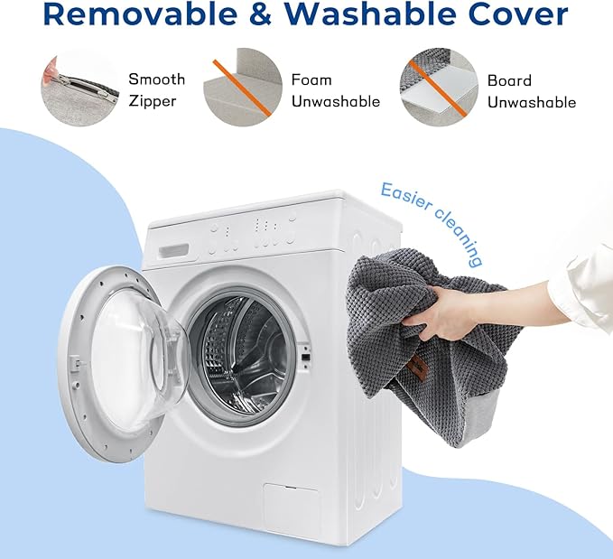 Dog Steps for Couch - Extra Wide Pet Stairs for Small Dogs and Cats, Dog Steps with Non-Slip Bottom Grey 3 Steps, Grey