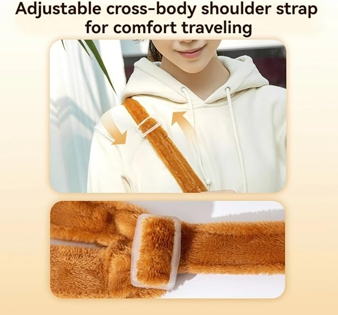 Cat Puppy Costume Winter Warm Outing Backpack Cute Bear Bee Design Anti-Escape Bag for Kitten Cat Small Dog (bee,Small)