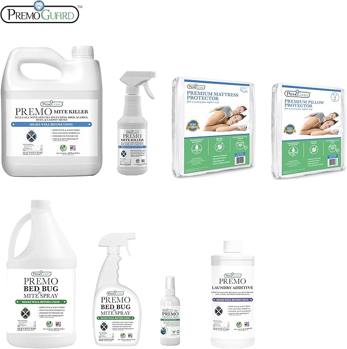 Premo Guard Bed Bug & Mite Laundry Detergent Additive 32 oz – Child & Pet Friendly – Stain & Odor Free – Best Natural Non-Toxin Treatment
