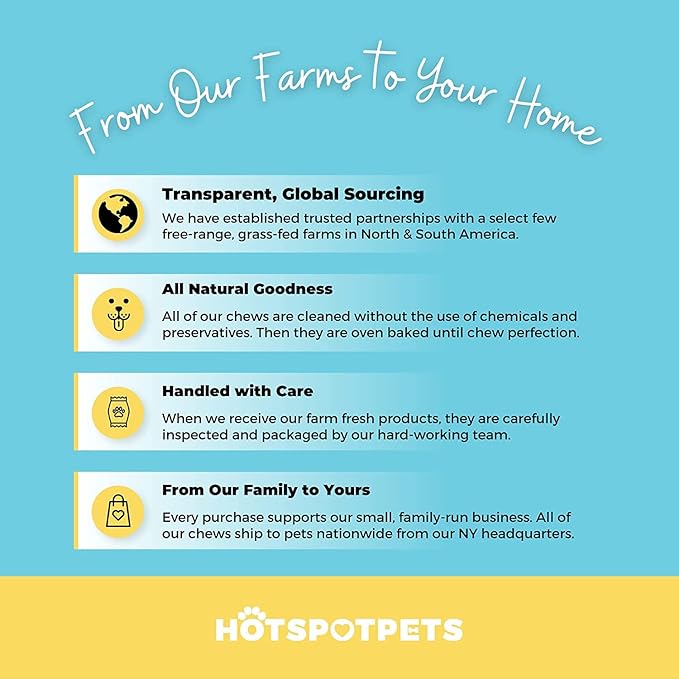 Full-Size Cow Hooves for Dogs | (5 Pack) All-Natural Long Lasting Dog Chews | Made from Grass Fed Cattle | Tasty Treat for Oral Hygiene | Fantastic Alternative for Rawhide and Bully Sticks