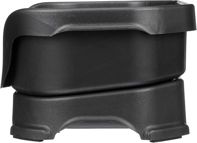 Neater Pet Brands Neater Feeder Deluxe Mess Proof Dog Bowls Elevated for Small Dogs Under 19 lbs, Made in USA, No Spill Raised Dog Food Bowl Stand Feeding Station, Food and Water Bowl Set, Black