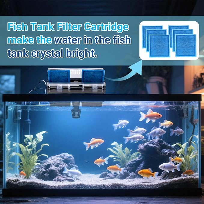 Rite-Size C Filter Cartridges for Penguin Power Filters 275/375 & Original Penguin Power Filters 200/350, 6 Pack