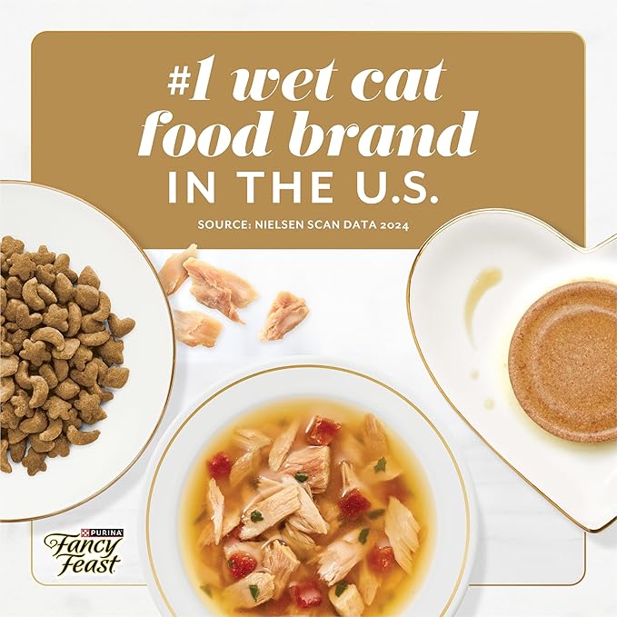 Fancy Feast Gems Pate Cat Food Mousse Salmon or Tuna and a Halo of Savory Gravy Wet Cat Food Variety Pack - (1) 8 ct. Boxes - 8 ct. Box