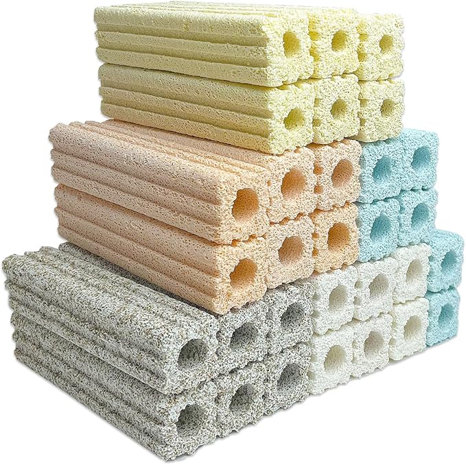 SHIGATSU Bio Aquarium Filter Media, 6.1”Long Ceramic Filter Bio Media for Saltwater and Freshwater Pond Fish Tank(30 pcs)