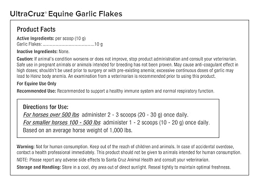 UltraCruz® Equine Garlic Flakes, 2 lb