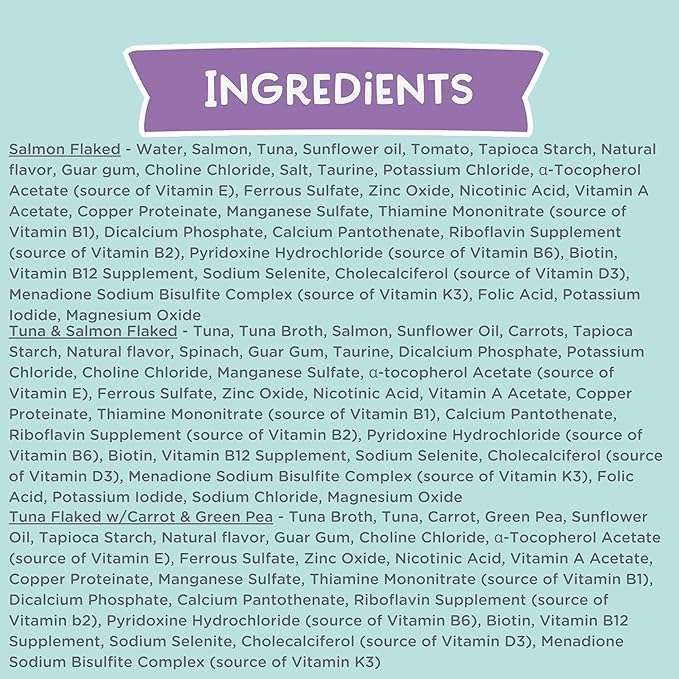 LOVE, NALA - FLAKED Fish Variety Pack - 24 Pack - Natural Adult Cat Wet Food - Grain Free, Non-GMO, Lean Protein, Omega 3, Added Minerals & Vitamins