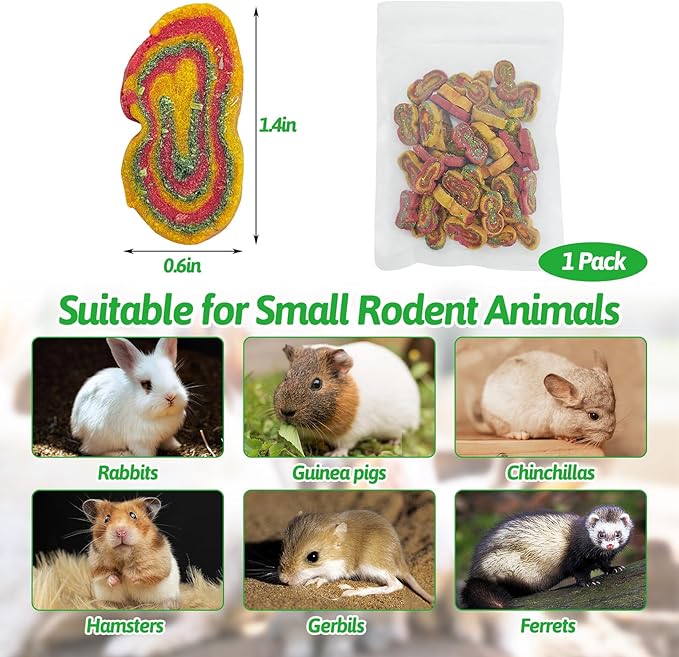 Fhiny Rabbit Chew Toys Mixed Forage Beetroot Carrot and Pumpkin Bunny Treats for Hamsters Guinea Pigs Chinchillas and Other Small Rodents Teeth Grinding (0.29lb/130g)