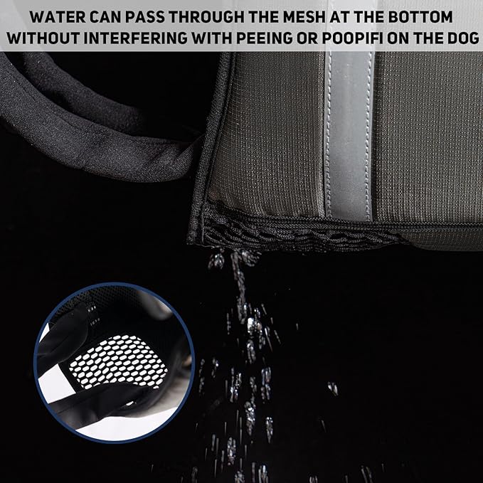 COODEO Mobility Dog Lift Harness, Emergency Carry Sling, Pet Rear Leg Support Rehabilitation Lifts Vest, Dog Carrier for Senior Dogs Joint Injuries, Arthritis (Orange, M)