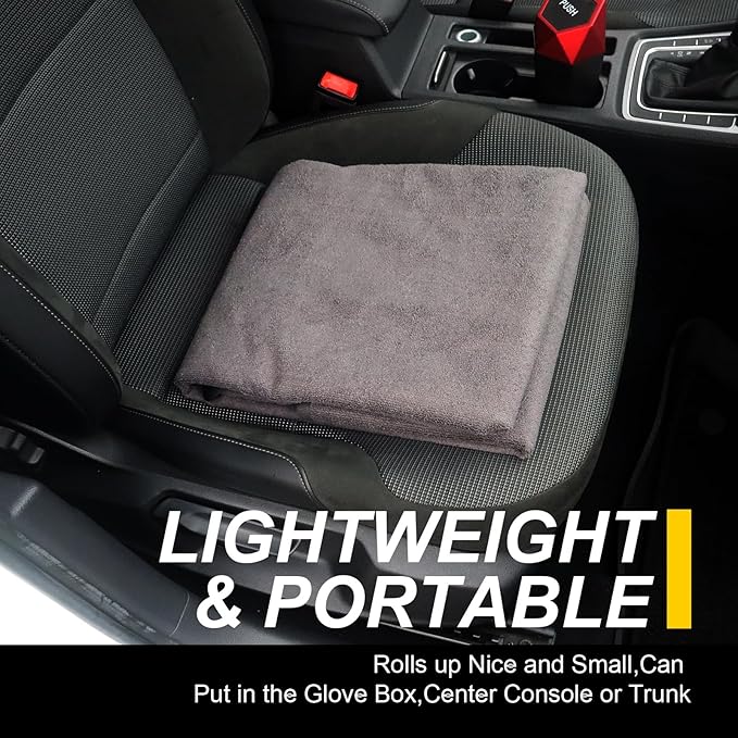 Back Seat Cover for Car Trucks Van SUV,Waterproof Rear Bench Towel Seat Covers for Dogs and Kids,Automotive Backseat Protector (Grey)