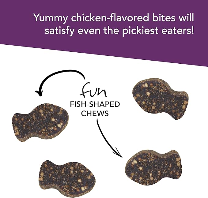 VetriScience Lysine Immunity Health Chews, 250 mg Lysine Plus Immune Supplement for Cats and Kittens with Allergies, Sneezing, Runny Nose and Watery Eyes, Chicken, 3 Pack