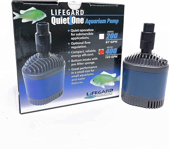 Quiet One Lifegard Aquarium Pump, 106-Gallon Per Hour