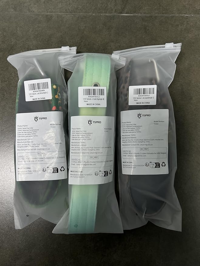 TSPRO Tactical Dog Collar 1.25 Inch Wide Thick Dog Collars with Heavy Duty Metal Buckle, Durable, Strong, Adjustable for Small Dogs (Leopard Print S)