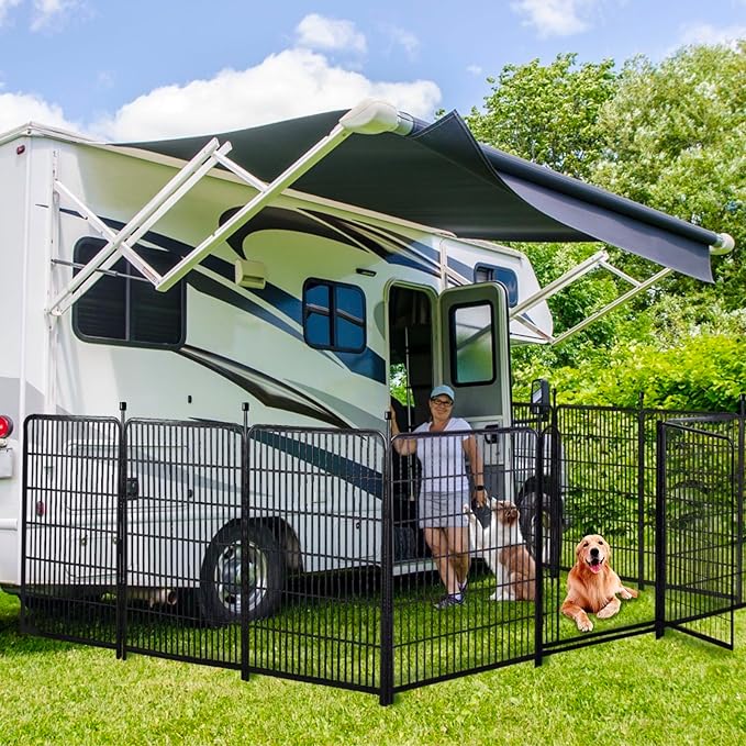 Garden Fencing 40 inch High, 14 Panels Total 31 Ft(L), Gate 21 inches Wide with Low Sills. Fencing for Garden Beds, Dog Digging Fences Barrier, Dog Fences for The Yard, Animal Barrier Fence