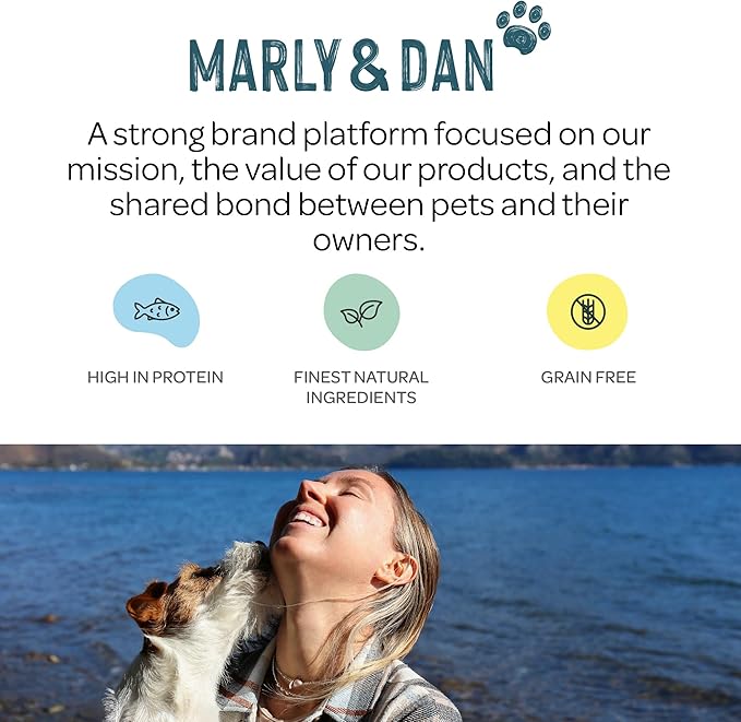 Marly & Dan Tasty 100% Freeze Dried Salmon Omega-3 Booster Treats and Food Topper for Cats