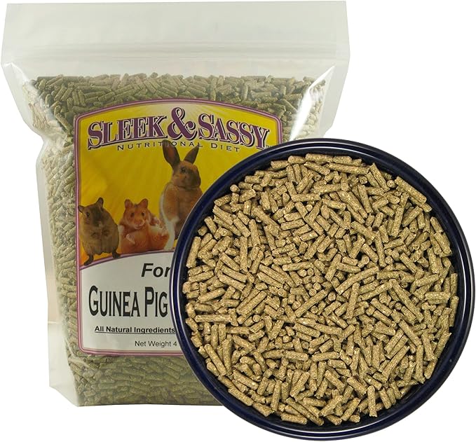 SLEEK & SASSY Fortified Guinea Pig & Rabbit Food (4 lbs.)