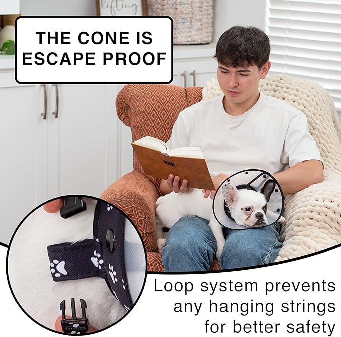 Soft Cone for Cats and Small Dogs - After Surgery Recovery Cat Cones with - Adjustable Non-Irritating Post Operative Comfortable Protective - Cat Cone Collar Soft to Stop Licking