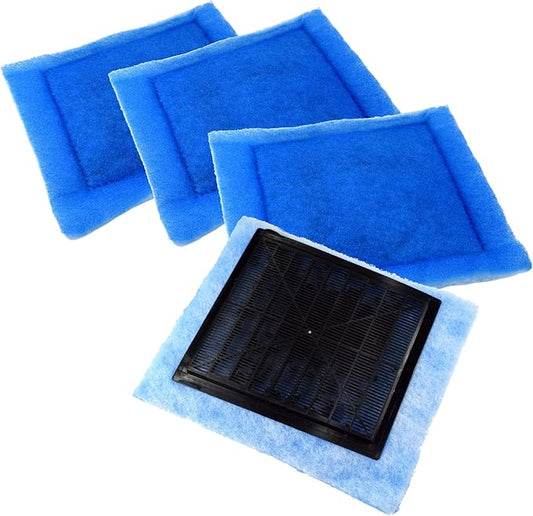 HQRP 4-Pack Aquarium Filter Compatible with Aqua-Tech EZ-Change # 3 Filter Cartridge Fits Aqua-Tech 20-40 and 30-60 Power Filters