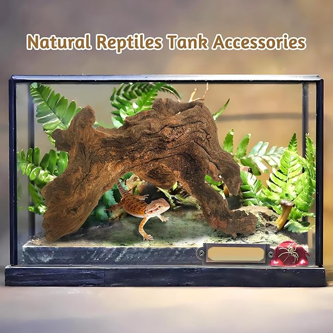 kathson Natural Aquarium Driftwood Decoration Branches Reptiles Terrarium Ornament Wood Fish Tank Habitat Decor Assorted Sizes Wood 4 PCS (6"-10")