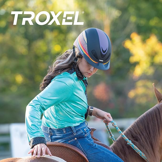 Troxel Dynasty Ultralight Horse Riding Helmet, Low-Profile, Adjustable Design, Safety Horseback Riding Gear