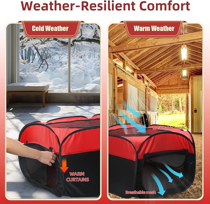 Chicken Brooder Box for Chick Starter Kit, 12.8 * 17.8 inch Large Brooder Heating Plate, Brooding Up to 30 Baby Chicks, Chicks Feeder&Waterer, Nesting Pad, Perch, All-in-1 Chicken Brooder Set