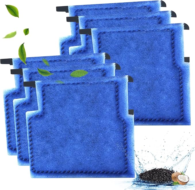 Nebulist 6 Pack Fish Tank Filter Cartridge, Rite-Size A Filter cartridges Compatible with MarineLand Penguin Power Filters 75 & 100, EZ-Change #1 Compatible with Aqua-Tech 5-15 Power Filters