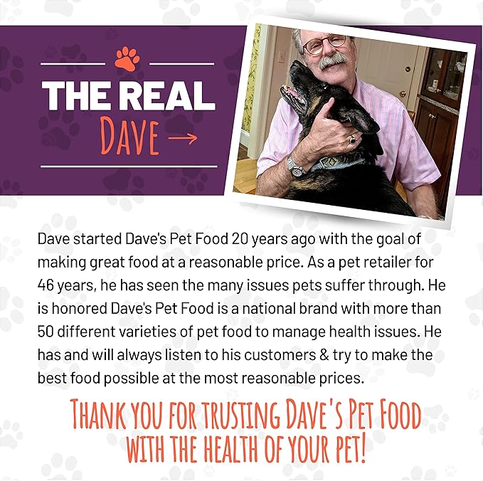 Dave's Pet Food Grain Free Wet Cat Food (Minced Chicken in Gravy), Naturally Healthy Canned, Added Vitamins & Minerals, Wheat, Gluten & GMO-Free, 2.8 oz (24 Pack)