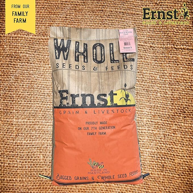 Ernst Grain & Livestock's Bird and Wildlife Feed – Perfect for Birds, Ducks, Squirrels, Turkeys, Rabbits, Geese, and Deer – Non-GMO Wild Animal & Bird Feed for Outside Feeders (46 Pounds)
