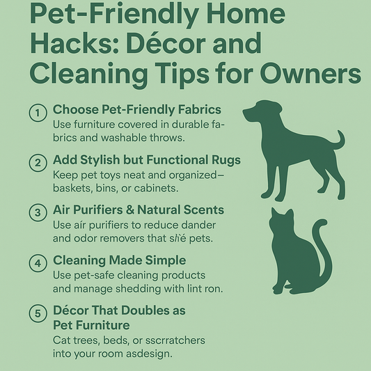 🏡 Pet-Friendly Home Hacks: Décor and Cleaning Tips for Owners