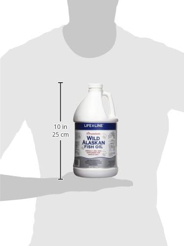 Life Line Pet Nutrition Wild Alaskan Fish Oil for Dogs and Cats 66oz – Omega 3 Fish Oil Supplement for Skin & Coat – Supports Brain, Eye & Heart Health in Dogs & Cats