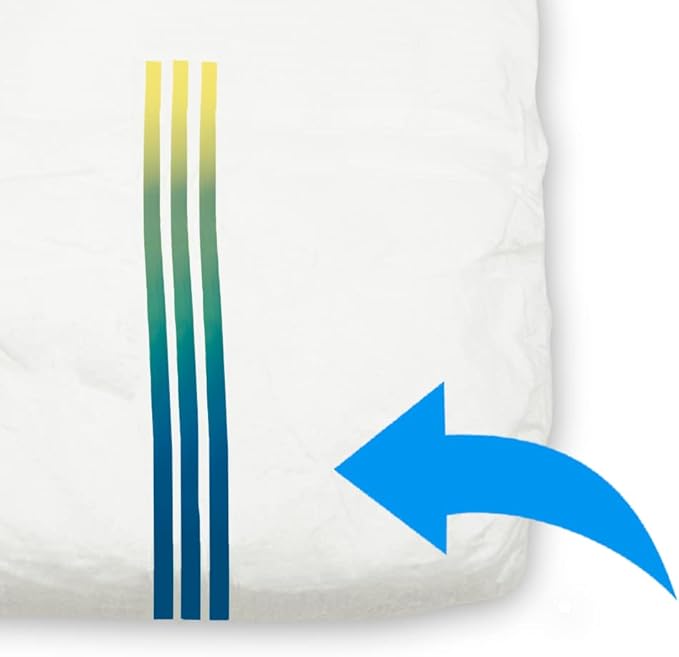 BV Dog Diapers Male Large (Waist 21-26in) Super Absorbent - 50 Count Disposable - Doggie Diapers with Wetness Indicator - Adjustable Male Dog Wraps - Ideal for Incontinence/Training