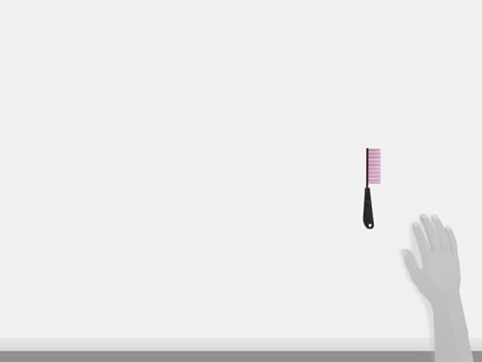 Resco Professional Anti-Static Dog, Cat, Pet Comb for Grooming, Steel Pins, Medium Tooth Spacing, Candy Red