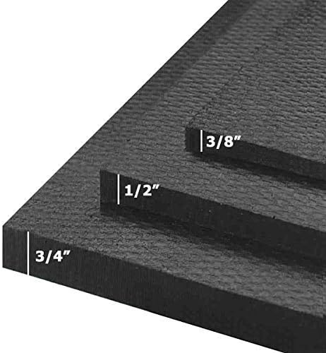 American Floor Mats - Heavy Duty Stall Tiles - Stable/Horse Tiles - Thick, Durable Rubber Flooring Solid Black 6 Center Tiles 3/4" Thick Expansion Set