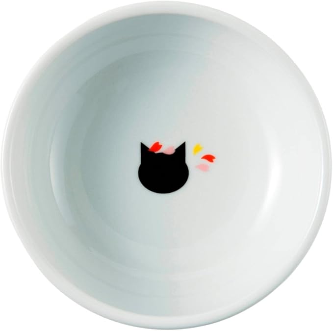 Necoichi Raised Stress Free Cat Food Bowl, Elevated, Backflow Prevention, Dishwasher and Microwave Safe, No.1 Seller in Japan! (Sakura Limited Edition, Large)
