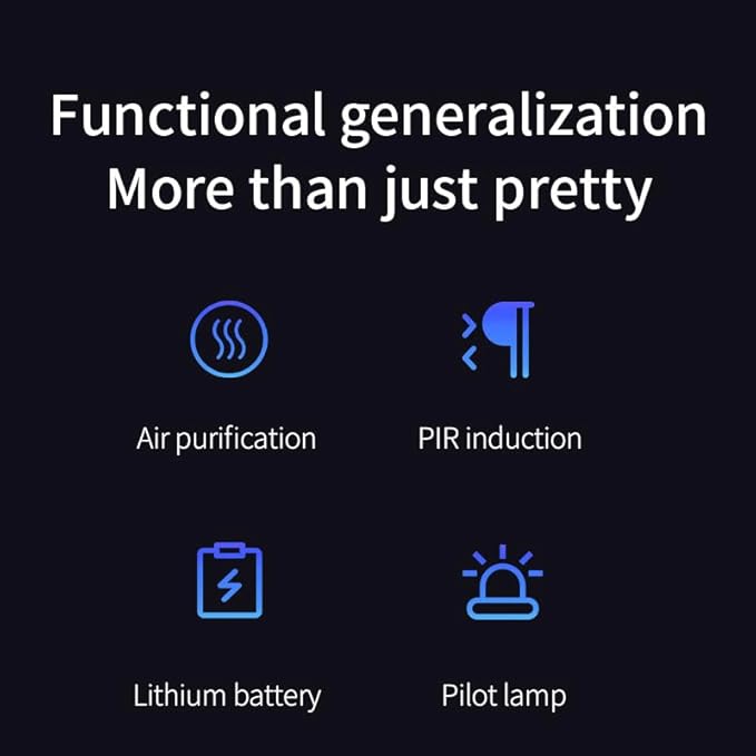 Smart Cat Litter Deodorizer，Dust-Free Cat box Deodorizer Rechargeable 4000 mAh，for All Kinds of Cat Litter Box Bathroom Wardrobe Kitchen and Small Area, White