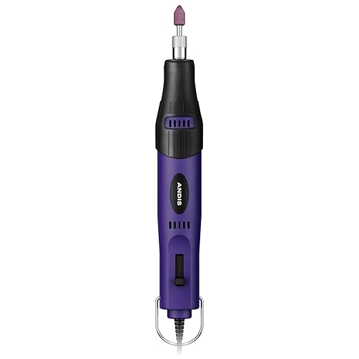 Andis 66745 EasyClip 2-Speed Pet Nail Grinder, Purple
