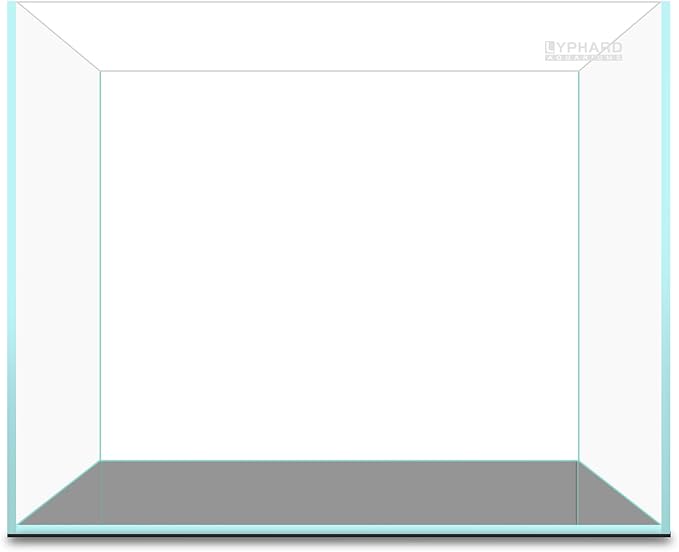 3.5 Gallon Rimless Aquarium, Ultra Clear Low Iron Nano Fish Tank for Betta Shrimp, L15×W5.5×H9.8 Glass Thickness 5mm with EVA Foam Leveling Mat