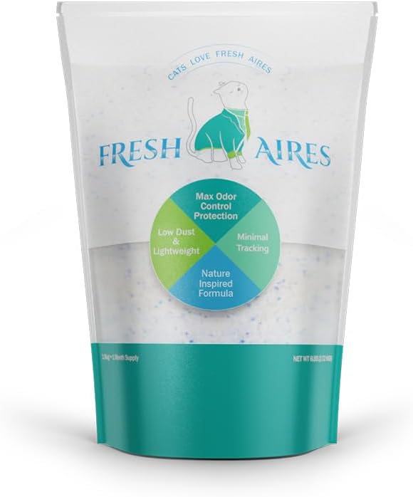 Silica Crystal Cat Litter – Unscented, Lightweight, Non-Clumping, Low Dust & Tracking, Long-Lasting Odor Control for Cats and Kittens – 6 lb Bag of Crystal Litter