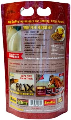Flaxen Flow 3 L, 100% Flax Seed Oil for Horses, Rich in Omega-3 and Omega-6 Fatty Acids