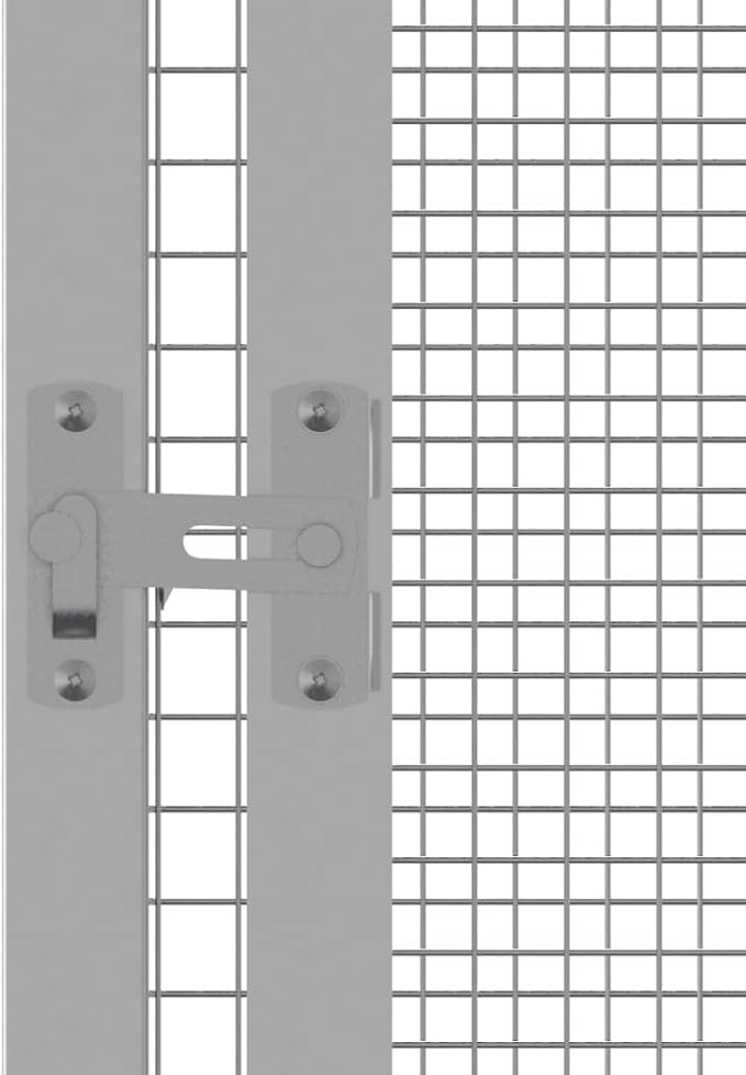 Steel Bird Cage, Large Flight King Bird Cage for Cockatiels African Grey Quaker Amazon Sun Parakeets Green Cheek Conures Pigeons Parrot Bird Cage Birdcage, Anthracite 84.1"x85.6"x83.3"