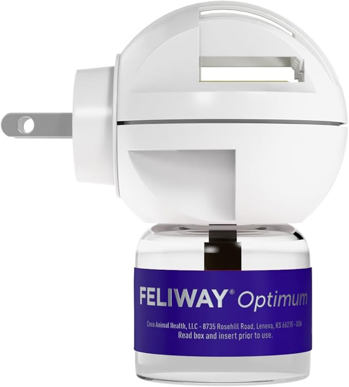FELIWAY Optimum Cat, Enhanced Calming Pheromone Diffuser: 1 Diffuser Kit & 3 Refills