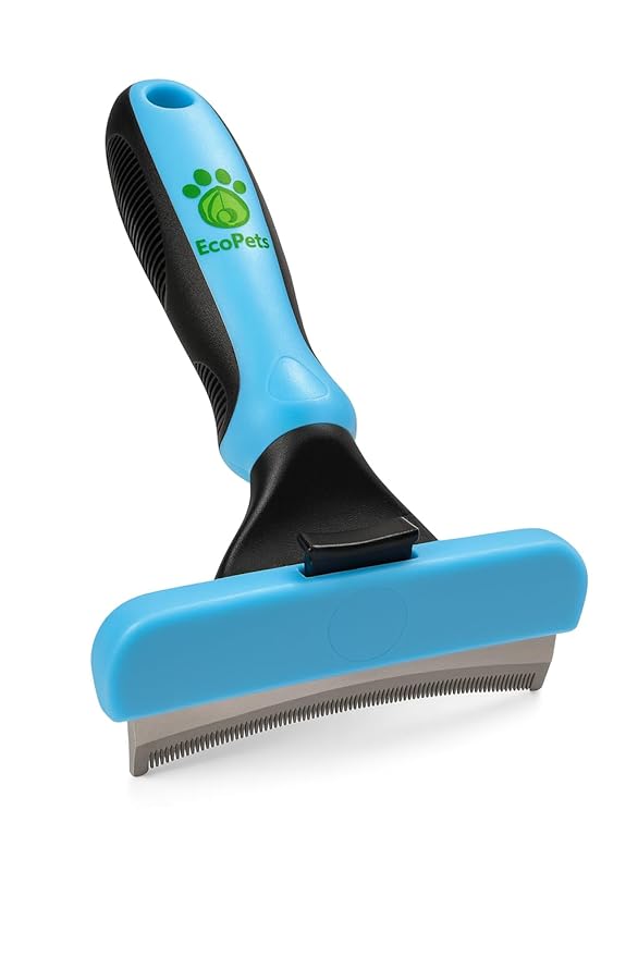 Large Pet Grooming Brush - Deshedding Dematting Tool, Undercoat Deshedding for Dogs & Cats, Extra-Wide and Curved Grooming Brush & Deshedder Comb for Long Hair, Reduces Shedding