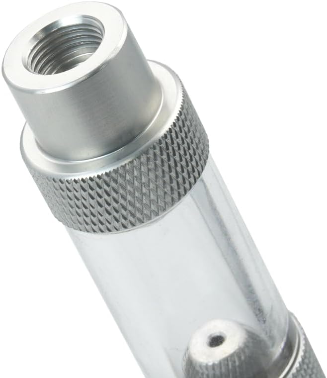 LINLAN Easy Water Refill CO2 Bubble Counter with Check Valve and Water Adder for Planted Aquarium CO2 Regulator (Air Pipe Connection)