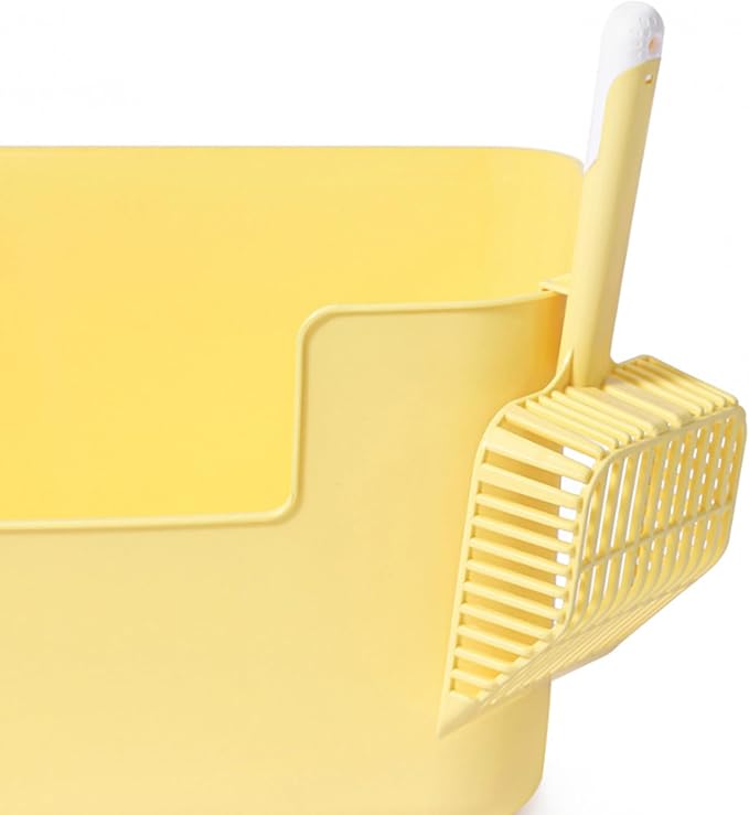 Cat Scooper for Litter Box, Cat Litter Scoop, Kitty Litter Scoop, Cat Poop Collector, All in One Litter Scoop Pet Litter Sifter (Yellow)