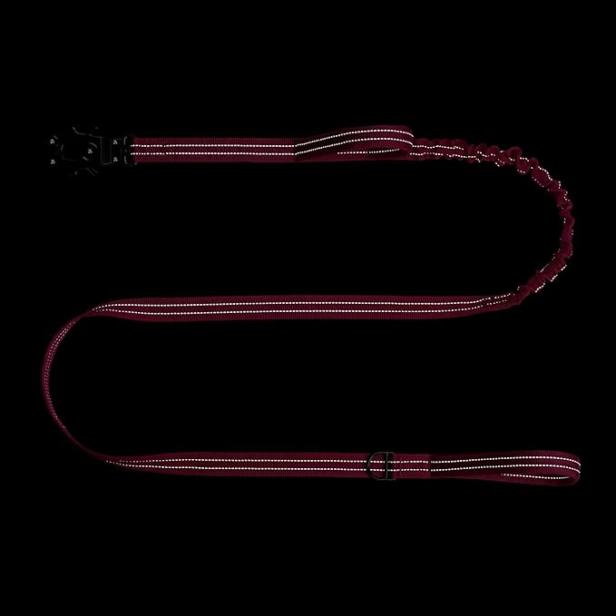 ICEFANG Tactical Dog Leash,K9 Training Walking Bungee Lead with 2 Control Handle,Heavy Duty Quick Release Metal Clasp,for Medium Large Breed (Reflective Pink, 6 FT)