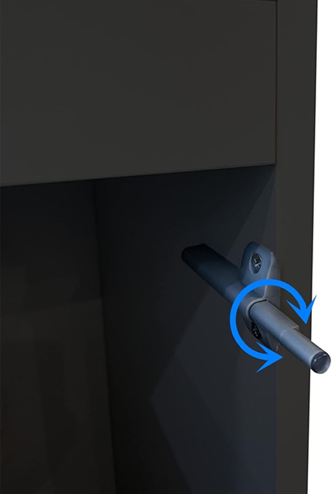 LANDEN Aquarium Wooden Stand and Cabinet for up to 55 Gal Tank, Fish Reptile Sea Salt WaterTank Stand, Nano Foam Leveling Mat Included, W35.5xD19.7xH31.5 in, Wooden Matte Black Painted(Stand Only)