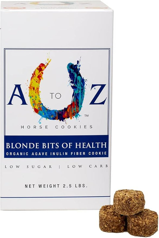 Horse Treats, Blonde Bits of Health, Low Carb/Sugar, A Softer Cookie, Wheat, Corn, Soy & Alfalfa Free, Made with Cinnamon & Agave, All Natural Ingredients, 2.5 lb