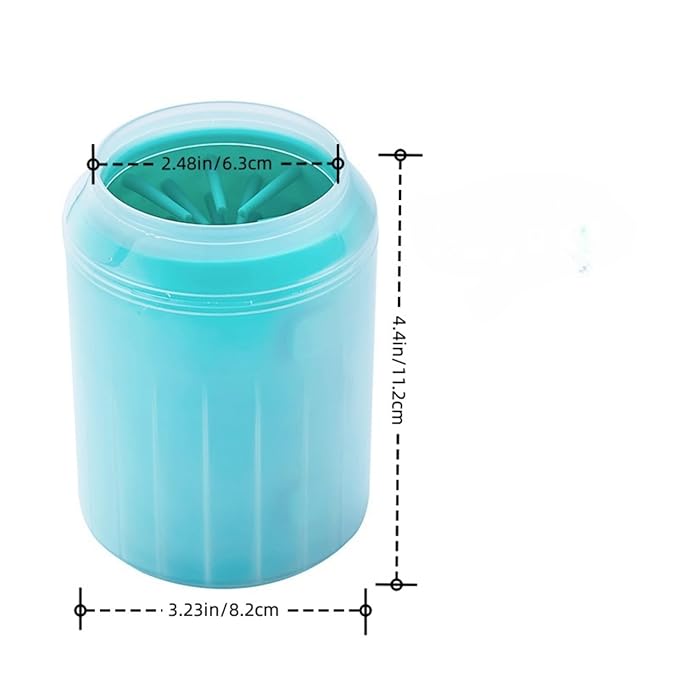 Portable Dog Paw Cleaner Dog Paw Washer Paw Mud Cleaner Pet Foot Cleaner Suitable for Large, Medium and Small Dogs/Cats (Green, Small)